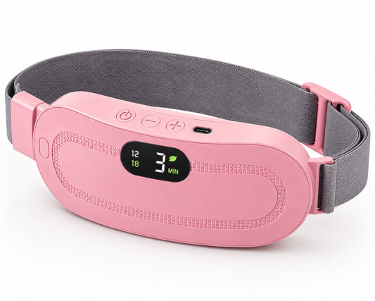 Warm Palace Portable Heating Belt – Rechargeable Menstrual Cramp Relief Pad with Heat & Vibration Massage.