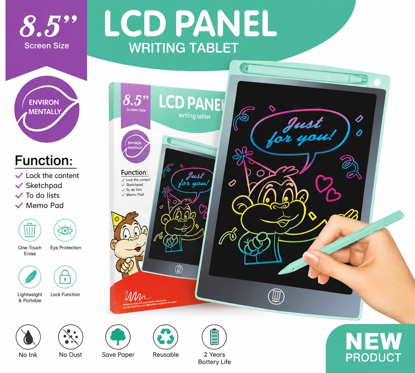 LCD Panel Writing Tablet-8.5''